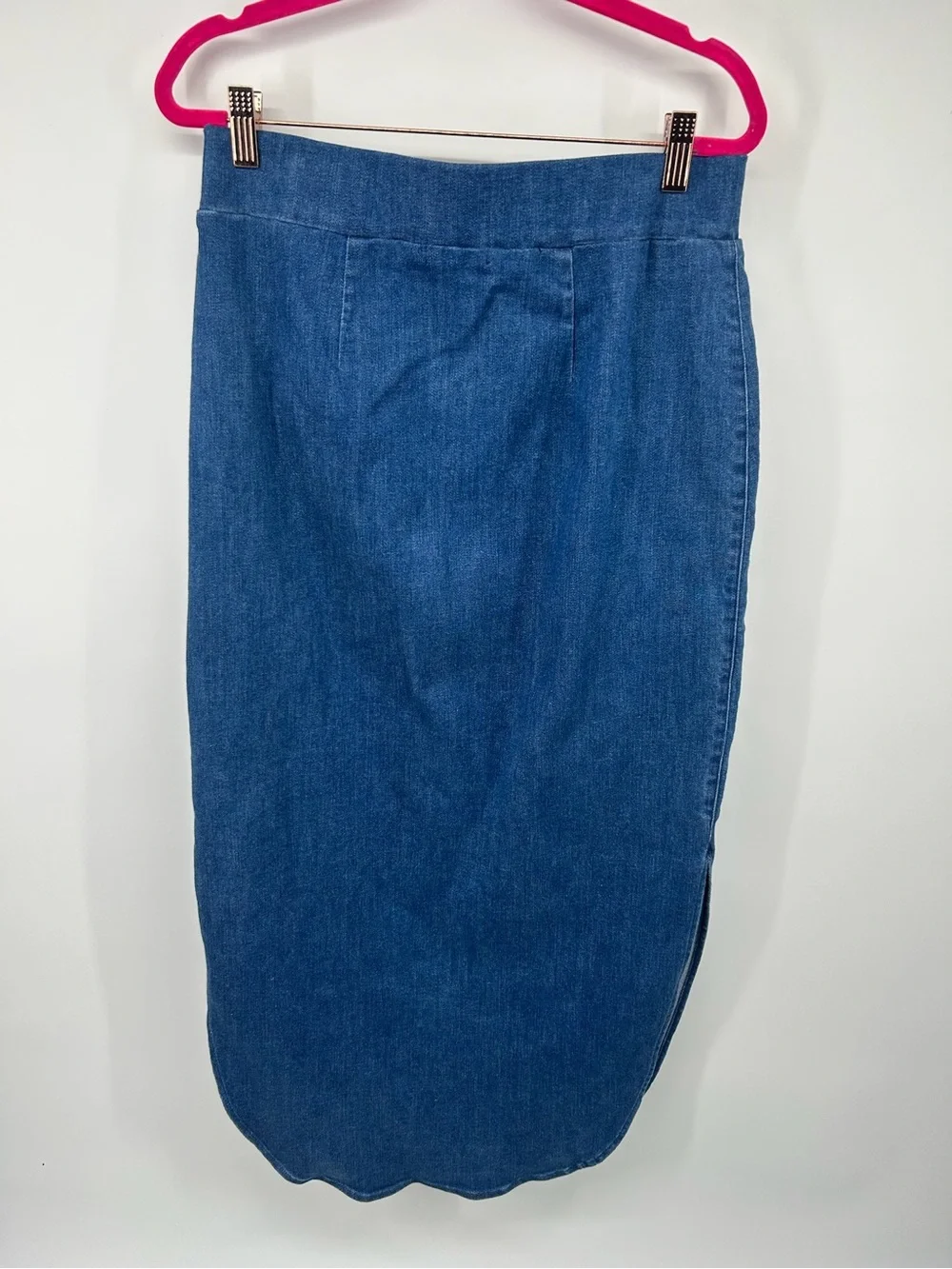 Quince Blue Denim Pencil Skirt
